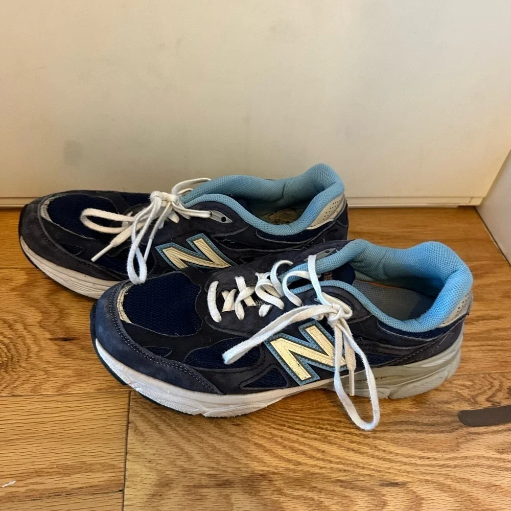 Vintage New Balance Navy 990v3 Sneakers